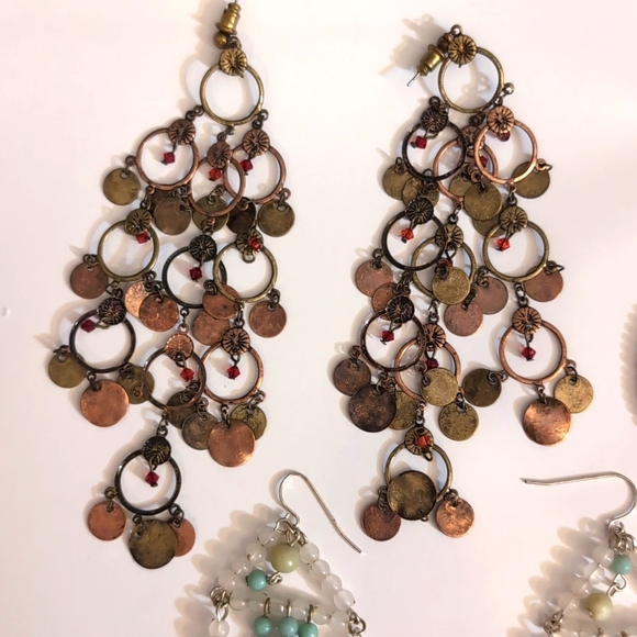 Lot of 4 adorable dangly earrings - Picture 5 of 5